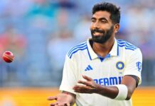 டெஸ்ட் தரவரிசை பட்டியலில் முதலிடத்தில் தொடர்கிறார் பும்ரா