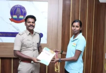 குமரி தலைமை காவலருக்கு எஸ்பி ஸ்டாலின் பாராட்டு