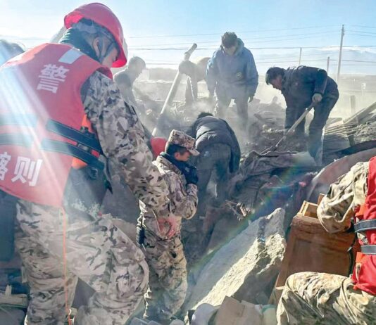 திபெத் நிலநடுக்கம்: உயிரிழப்பு 125 ஆக அதிகரிப்பு