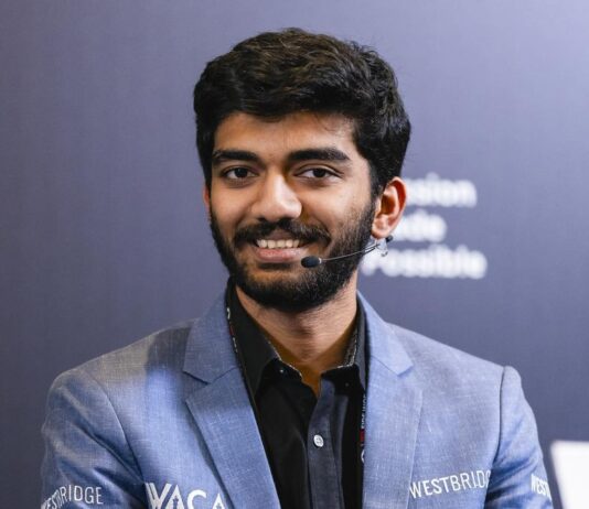 ஃபிடே தரவரிசையில் குகேஷ் 4-வது இடம்