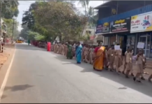 குளச்சல்: பள்ளி மாணவர்களின் போக்குவரத்து விழிப்புணர்வு பேரணி