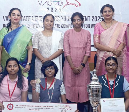 வாஸ்போ செஸ் போட்டி: சென்னை மாணவிகள் முதலிடம்