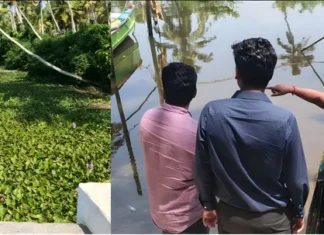 நீரோடி: ஏவிஎம் கால்வாய்; கலெக்டர் திடீர் ஆய்வு