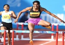 தேசிய விளையாட்டு போட்டி: தங்கம் வென்றார் வித்யா ராம்ராஜ்