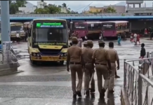 நாகர்கோவில் பஸ் நிலையத்தில் போலீஸ் கண்காணிப்பு