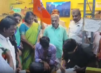 நாகர்கோவிலில் மதுக்கடைக்கு எதிராக பாஜக கையெழுத்து இயக்கம்