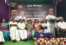 ஆற்றூர்: திமுக பொதுக்கூட்டம்; நாஞ்சில் சம்பத் பங்கேற்பு