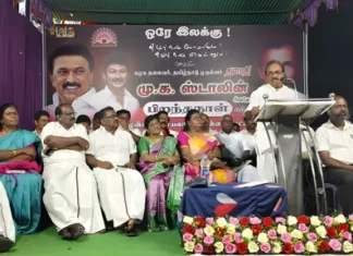 ஆற்றூர்: திமுக பொதுக்கூட்டம்; நாஞ்சில் சம்பத் பங்கேற்பு