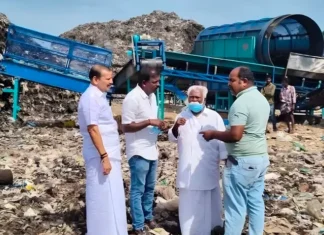 கன்னியாகுமரி: குப்பை பிரித்தெடுக்கும் எந்திரத்தை பார்வையிட்ட எம். எல். ஏ