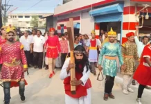 கருங்கல்: கருணை மாதா மலை திருச்சிலுவை பயணம்