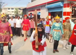 கருங்கல்: கருணை மாதா மலை திருச்சிலுவை பயணம்