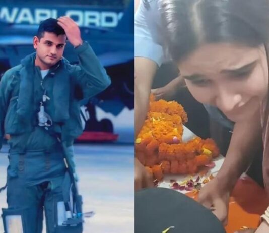 “பேபி, நீங்கள் செய்த சத்தியம்…” – விமானப் படை பைலட் உடலை பார்த்து கதறி அழுத நிச்சயிக்கப்பட்ட பெண்