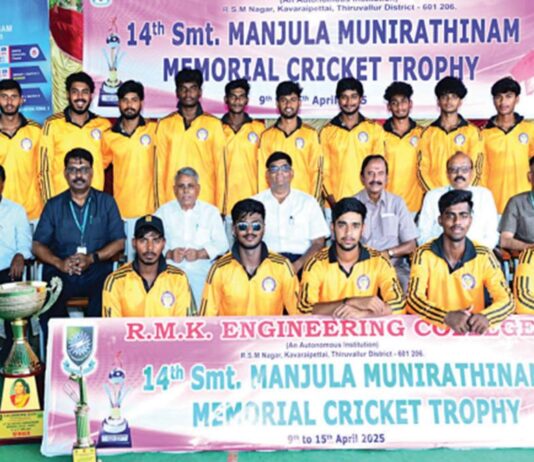 கல்லூரிகள் டி20 கிரிக்கெட்டில் லயோலா அணி சாம்பியன்