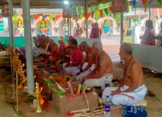 குரியன்விளை: பத்திரகாளி கோயில் மஹா யாகம் துவக்கம்