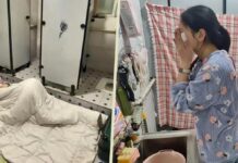 கழிவறையில் வாழும் சீன பெண்!