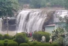 திற்பரப்பு: அருவியில் ஆர்ப்பரித்து கொட்டும் தண்ணீர்