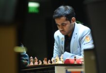 அர்ஜுன் எரிகைசி – ஹிகாரு நகமுரா மோதிய கால் இறுதி ஆட்டம் டிரா