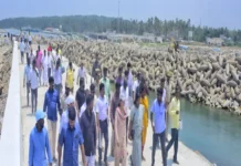 இரையுமன்துறை: மீன்படி துறைமுக பணிகள் ஆய்வு