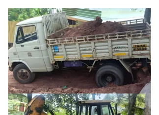 கொல்லங்கோடு: செம்மண் கடத்திய வாகனங்கள் பறிமுதல்