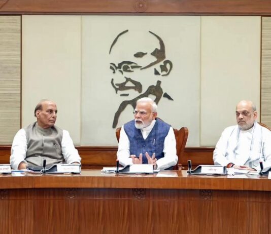 நாட்டின் பாதுகாப்பு குறித்து மோடி தலைமையில் அமைச்சரவை ஆலோசனை