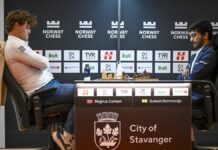 நார்வே செஸ் முதல் சுற்றில் குகேஷை வீழ்த்தினார் கார்ல்சன்