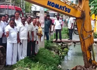 அசம்புரோட்டில் தூர்வாரும் பணி துவங்கி வைத்த மேயர்