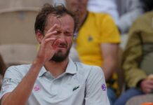 பிரெஞ்சு ஓபன் டென்னிஸ்: டேனியல் மேத்வதேவ் அதிர்ச்சி தோல்வி