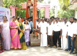 விலவூர்: சாலை பணியை தொடக்கி வைத்த அமைச்சர்