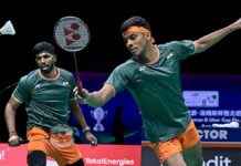 சிங்கப்பூர் ஓபன் பாட்மிண்டன்: அரை இறுதியில் சாட்விக் – ஷிராக் ஜோடி