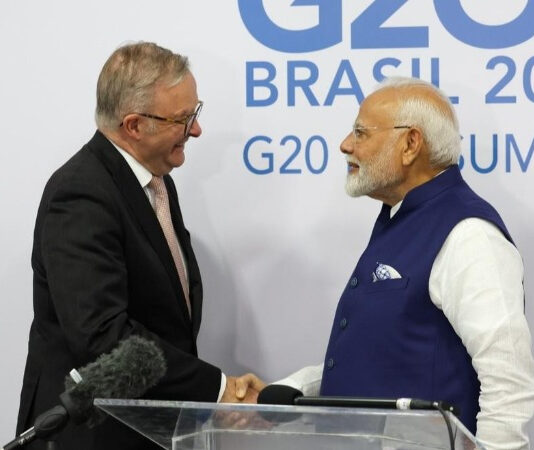 ஆஸ்திரேலிய பிரதமருடன் பிரதமர் நரேந்திர மோடி பேச்சு