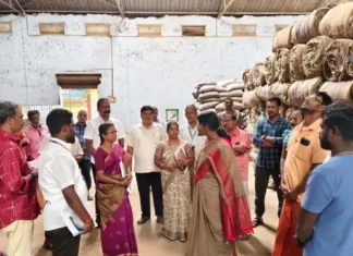 காப்புக்காடு கிட்டங்கி சீரமைப்பு: ஆட்சியர் ஆய்வு