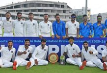 புச்சி பாபு தொடரில் ஹைதராபாத் சாம்பியன்