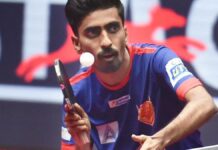 தேசிய தரவரிசை டேபிள் டென்னிஸ் போட்டி: கால் இறுதியில் சத்தியன்