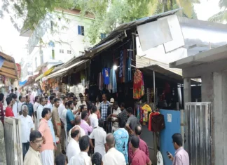 திற்பரப்பு கோயில் ஆக்கிரமிப்பு; நீதிமன்ற உத்தரவுப்படி அளவீடு