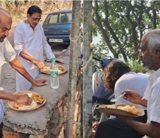 சாலையோர உணவகத்தில் ரஜினிகாந்த்! – வைரலாகும் புகைப்படம்