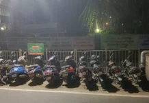 மார்த்தாண்டம்: 16 பைக்குகளுக்கு பூட்டு ;போலீசார் நடவடிக்கை