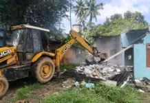 கிள்ளியூர்: நீதிமன்ற உத்தரவுபடி ஆக்கிரமிப்பு அகற்றம்