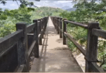 குமரி: மாத்தூர் தொட்டி பாலத்தில் உடைந்த கைப்பிடி சுவர்