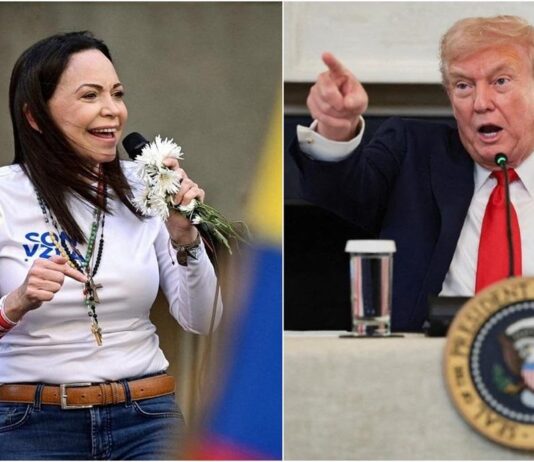 ‘ட்ரம்ப்புக்கு அமைதிக்கான நோபல் பரிசை அர்ப்பணிக்கிறேன்’ – மரியா கொரினா ட்வீட்