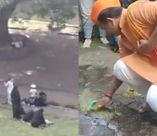 புனே பேஷ்வா கோட்டையில் முஸ்லிம் பெண்கள் தொழுகை: கோமியம் தெளித்து இந்துத்துவாவினர் போராட்டம்