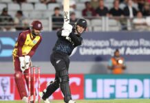 28 பந்துகளில் 78 ரன்கள் விளாசிய சாப்மேன்: மே.இ.தீவுகளுக்கு நியூஸிலாந்து பதிலடி