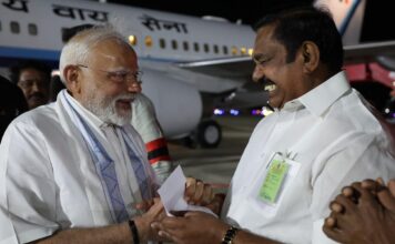 கோவைக்கு இன்று வரும் பிரதமர் மோடியை அதிமுக பொதுச் செயலாளர் பழனிசாமி வரவேற்கிறார்