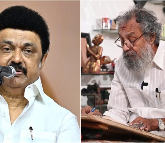 தோட்டா தரணிக்கு ‘செவாலியே’ விருது: முதல்வர் மு.க.ஸ்டாலின் வாழ்த்து