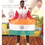 குமரி: ஆசிய தடகள போட்டி – எஸ்ஐக்கு 2 பதக்கங்கள்