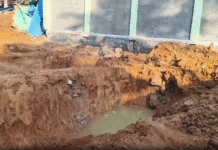 குமரி: சதுப்புநில பகுதியில் கட்டப்படும் பேருராட்சி கட்டிடம்