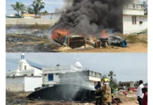 குமரி: குப்பைகளுக்கு வைத்த தீயில் 4 படகுகள் எரிந்து நாசம்