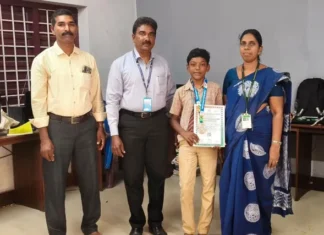 குமரி: தேசிய ஹாக்கி போட்டியில் அரசுப் பள்ளி மாணவர் சாதனை