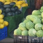 நாகர்கோவிலில் தர்பூசணி விலை குறைந்தது.