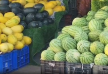 நாகர்கோவிலில் தர்பூசணி விலை குறைந்தது.