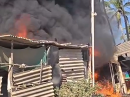 தேங்காப்பட்டணம்: மீன்பிடி துறைமுகத்தில் திடீர் தீ விபத்து